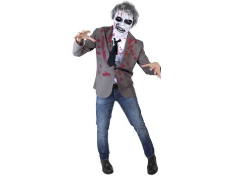 Disfrazzes Fato de Homem Empresário Zombie (Tam: M/L)