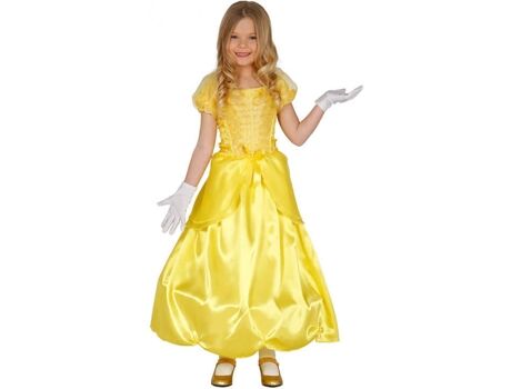 Disfrazzes Fato de Menina Princesa Bela Amarelo (Tam: 3 a 4 anos)
