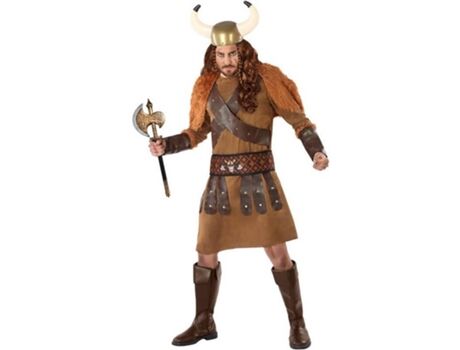 Disfrazzes Fato de Homem Viking Castanho Com Cinto (Tam: S - 48/52)