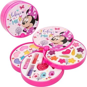 Colorbaby Estojo de Maquilhagem Redondo com 3 Níveis Minnie Mouse