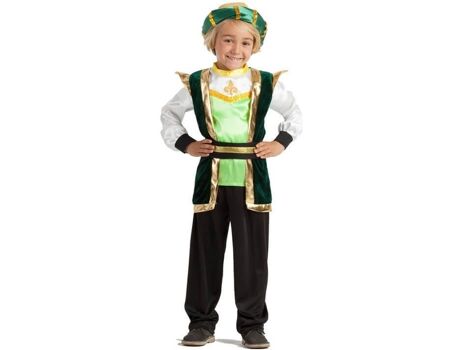 Disfrazzes Fato de Menino Pajem Verde (Tam: 5 a 6 anos)