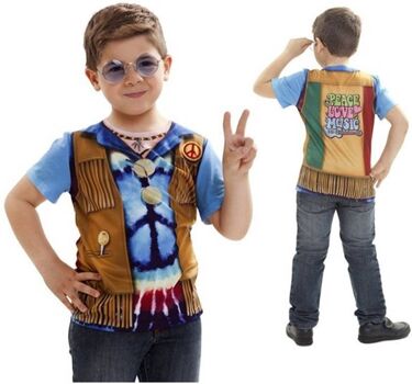 Viving Fato de Menino Hippie (Tam: 2-4 anos)