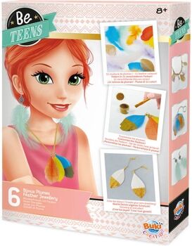 Buki Kit de Bijuteria Infantil Feather Jewellery