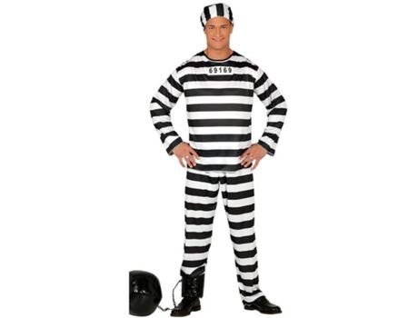 Disfrazzes Fato de Homem Prisioneiro (Tam: L)
