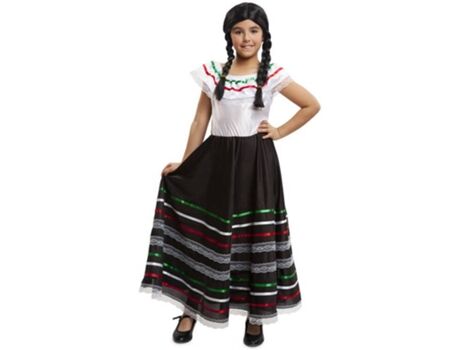 Disfrazzes Fato de Menina Mexicana Infantil (Tam: 7 a 9 anos)
