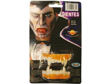 Disfrazzes Acessórios de Halloween Dentes de Vampiro de Látex