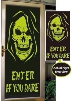 Disfrazzes Decorações de Halloween Caveira para Porta (75x150 cm)