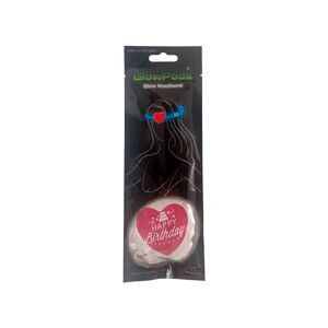 Pannband Med Hjärta - Självlysande Glow Stick - 3 Modeller - (Färg: Happy Birthday Rosa)