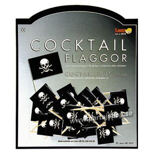 Cocktailflaggor Pirat, 50 st