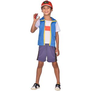 AMSCAN Pokémon Ash Maskeraddräkt Barn (4-6 år (104-116 cm))