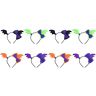 PRETYZOOM Halloween Huvudbonader 16 PCS Halloween Hair Hoop Halloween Hair Band Halloween Headdress Funny Halloween Bat Halloween Huvudbonad