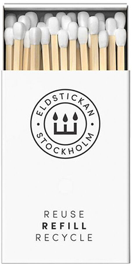 Eldstickan Tändstickor Refill 60 st Vit