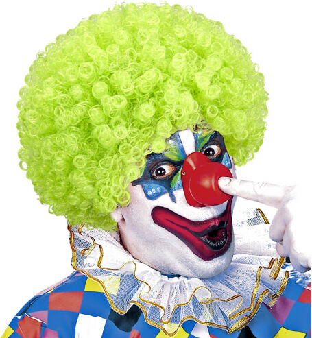 Clownperuk Grön