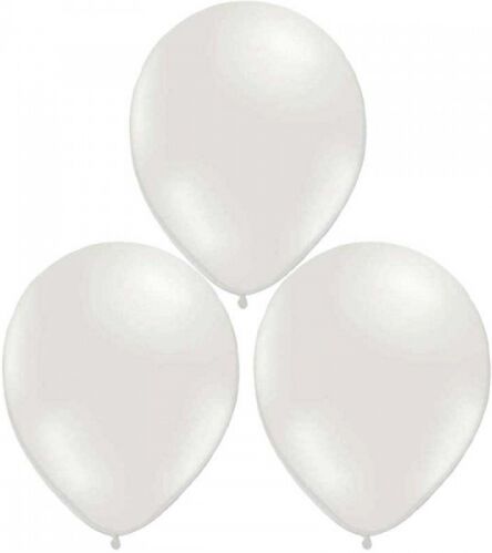 Ballonger pärlemor vit 25-pack