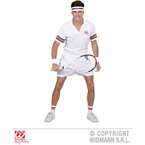 Widmann Medium Mens Tennis Player Costume - Adults Sport Relief Fancy Dress Sweatband -