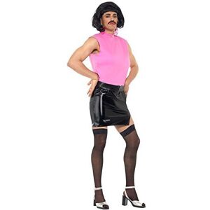 Smiffys 43192xl Queen Break Free Housewife Costume, Pink/black, X-large, 46 - -