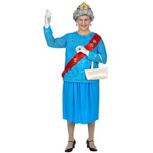 Widmann 85864 Adult Queen Costume, Blue, XL