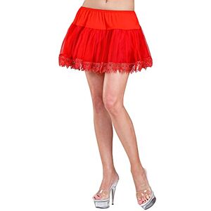 Widmann ? Teardrop Petticoat with Lace Womens, Red, One Size, vd-wdm0145 m