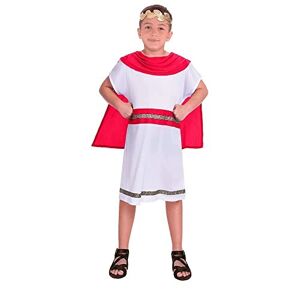 amscan 9906400 Boys Red Caped Caesar Toga Book Week Fancy Dress Costume Age 8-10 Years