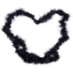 ISAKEN 2M Feather Boa Fluffy Colorful Feather Boa Feather Scarf Turkey Feather Boa Decoration Natural Feather Boa for Wedding, Party, Christmas, Carnival, Wedding