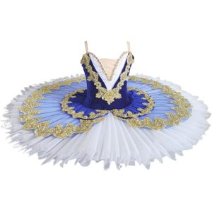 Xytraiihw Girl Professional Ballet Tutu, Kids Balett Tutu Party Dress Women Ballerina Party Dance Ballet Costume Women Dance Performance Dress,Blue,100