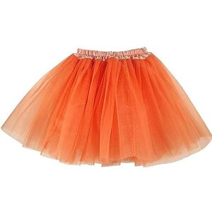 Lizzy Girls Animal Ear Set Tutu Costume School Book Day Week Nativity Angel Fairy Wings Fancy Dress Party Outfit Skirt Accessories Kit(Orange Tutu)