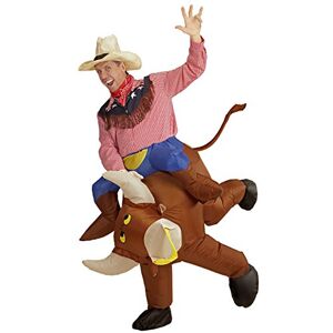 WIDMANN "RAGING BULL" (airblown inflatable costume, hat) (4 x AA batteries not included) - (One Size Fits Most Adult)