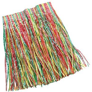 Bristol Novelty Child Multicolor Grass Skirt (1 Pc.) - Vibrant Design, Perfect Accessory for Beach Parties, Luaus, Hawaiian Events, Festivals, & Summer Fun