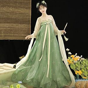 OZMDXKJ Traditional Chinese Hanfu Costume Skirt Outfit for Women's Cosplay Stage Photography, M=bust 94cm,B