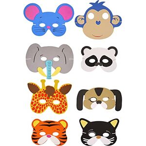 SHATCHI Any One Animal Masks Animal Costume Party Favors Animal Face for Petting Zoo Farmhouse Jungle Safari Theme Birthday Party Halloween Masks Dress-Up Party Supplies