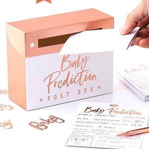 Ginger Ray Rose Gold Baby Shower Gender Reveal Prediction Box Party Game Twinkle