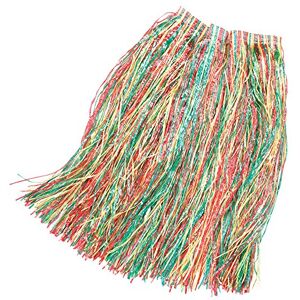 Bristol Novelty Multicolor Grass Skirt (80 cm) 1 Pc. - Vibrant Design, Perfect Accessory for Tropical Parties, Hula Dancer Costume, Festivals, & Summer Fun