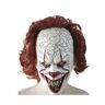 XYTGOGO (IT Clown Canine Teeth No LED) Pennywise IT Clown Mask Game Latex Scary Adult Ha