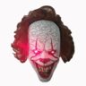 XYTGOGO (IT Clown Canine Teeth With LED) Pennywise IT Clown Mask Game Latex Scary Adult