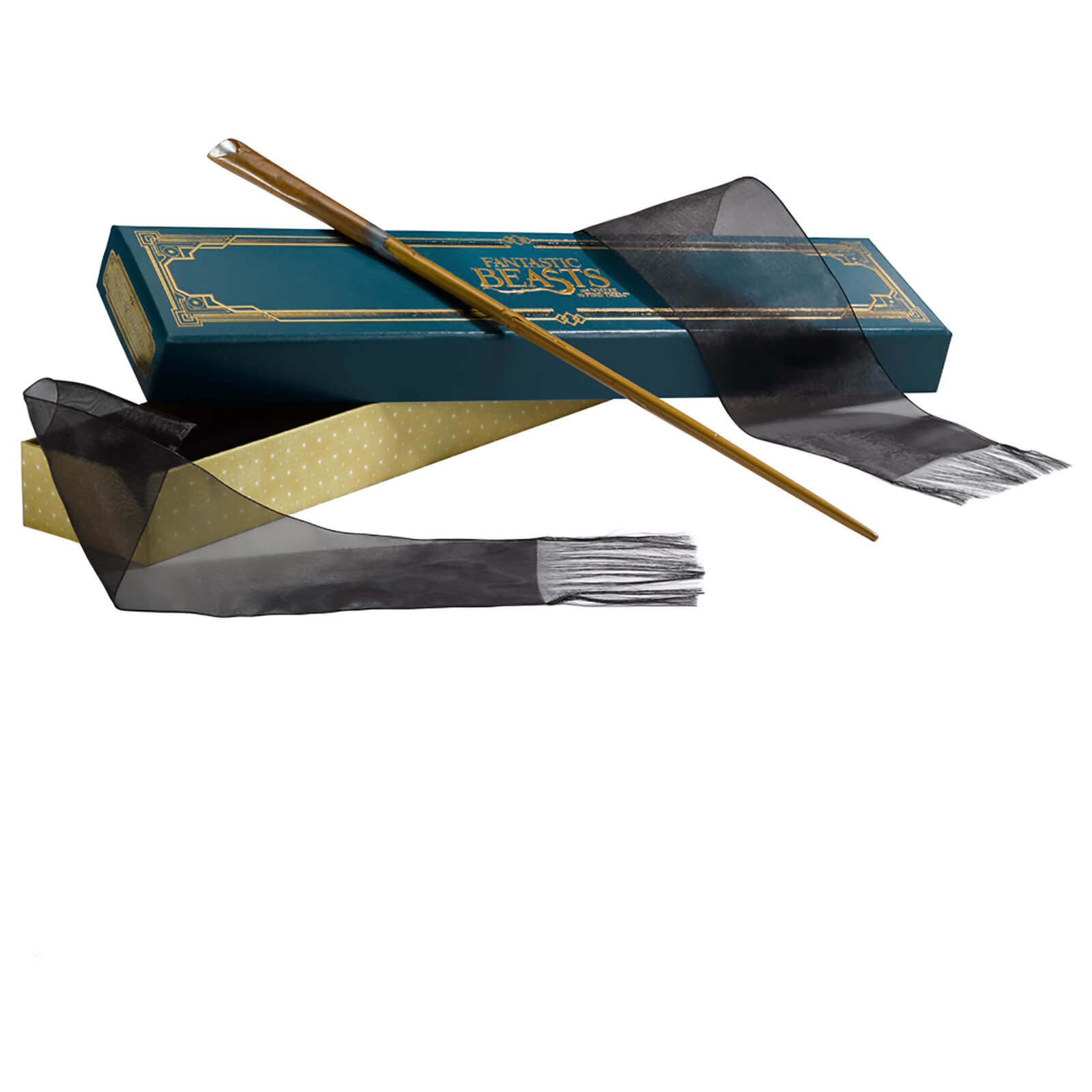 Noble Collection Fantastic Beasts and Where to Find Them Newt Scamander's Wand in Ollivander's Collector's Box