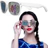 White Novelty Custom Sunglasses - 12 Pack by Windy City Novelties