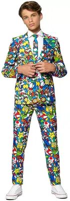 OppoSuits Boys 10-16 OppoSuits Nintendo Super Mario Suit, Boy's, Size: 12, Multicolor