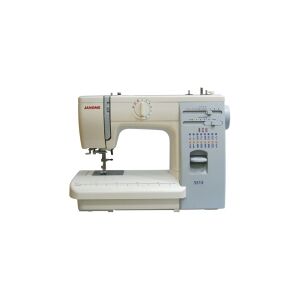 Janome 5515, Grå, Hvid, Semi-automatisk symaskine, Overlock, Syning, 4 mm, Løftestang, Dreje, 5 mm