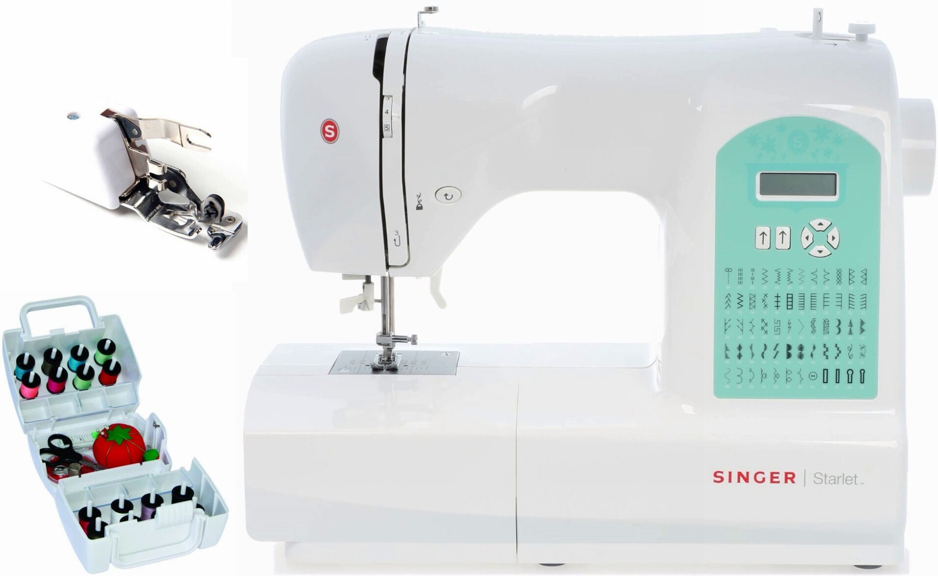 singer Macchina per cucire elettronica Singer  Starlet 6660  con set cucito piedino tagliacuci   5 anni di garanzia