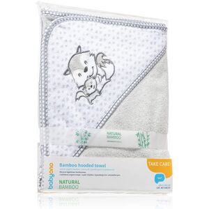 BabyOno Towel Bamboo towel with hood from bamboo Grey 100x100 cm