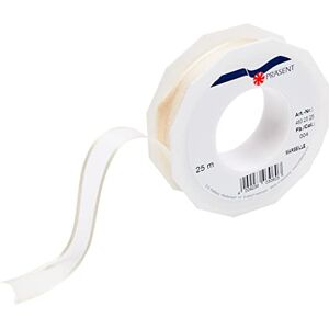 C.E. Pattberg Präsent - Marseille Wired Organza Ribbon Cream 25 mm width, 25 m length