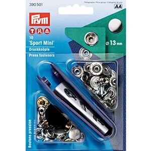 Prym Non-Sew Press Fasteners, Metal, Silver, One Size