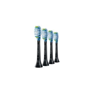 Philips Sonicare C3 Premium HX9044 Plaque Control - Ekstra tandbørstehoved - til tandbørste - sort (pakke med 4)