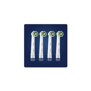 Oral-B CrossAction Replacement Brush Heads with CleanMaximiser Technology, 4 pcs