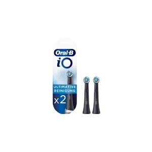 Oral-B iO Series Ultimate Clean Tandbørstehoveder - Sort - 2-pak