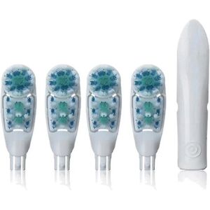 4 stk erstatningstandbørstehoveder Dual Clean For Braun Oral B Cross Action Power