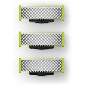 3-pack rakblad som er kompatible med Philips Oneblade Replacement One Blade Pro Blades til mænd (modeller QP25XX QP26XX QP65XX)