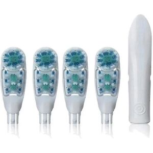 4 stk erstatningstandbørstehoveder Dual Clean For Braun Oral B Cross Action Power