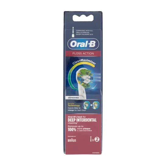 Oral-B Floss Action Cabezal Cepillo Limpiador 2uds