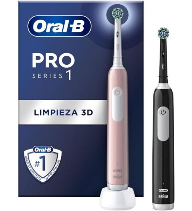 Oralb duopro1 pack oral-b christmas pro1 negro + rosa cuidado personal